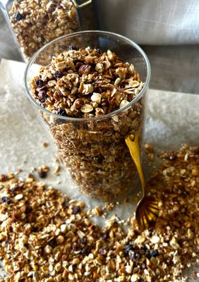 Granola med peanutbutter