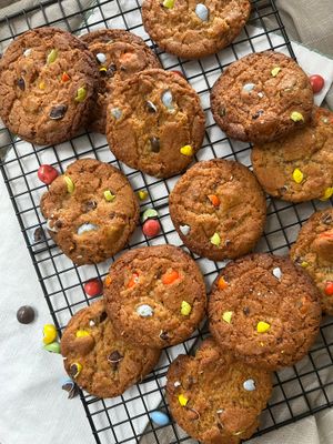 Cookies med smarties
